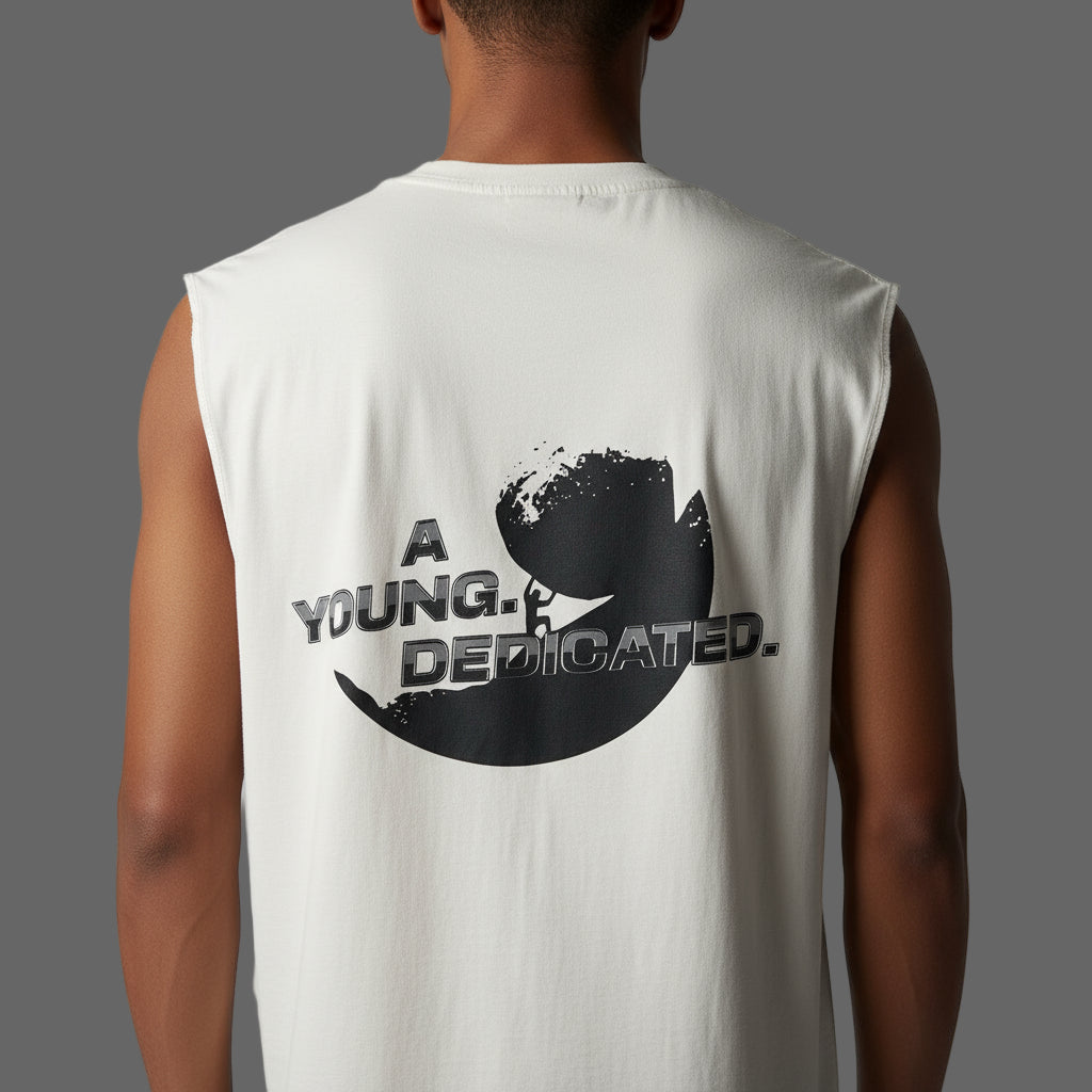 YND White Sleeveless Tee