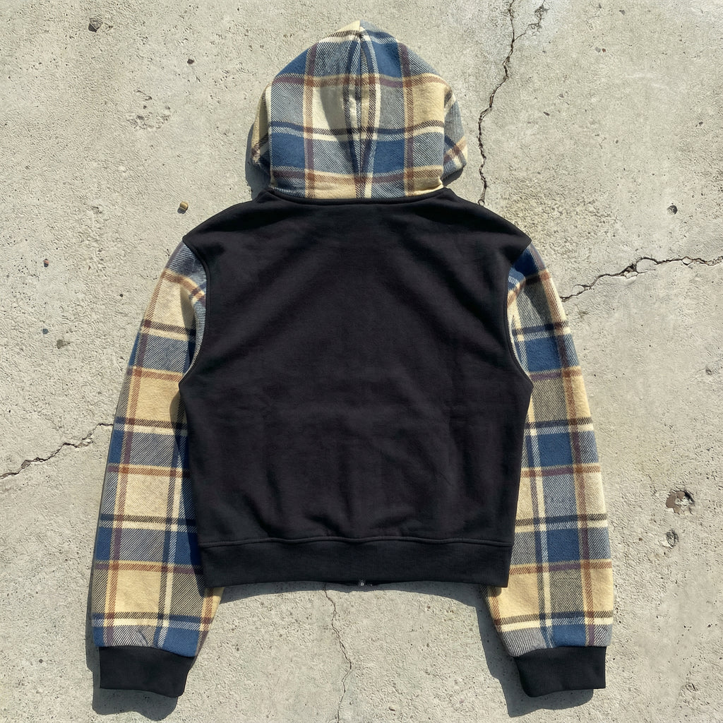 Hope Plaid Zip Up Hoodie