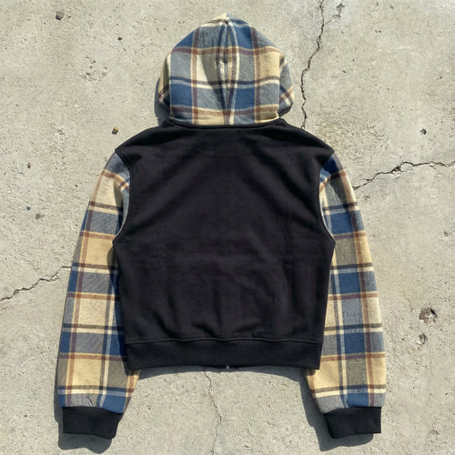 Hope Plaid Zip Up Hoodie