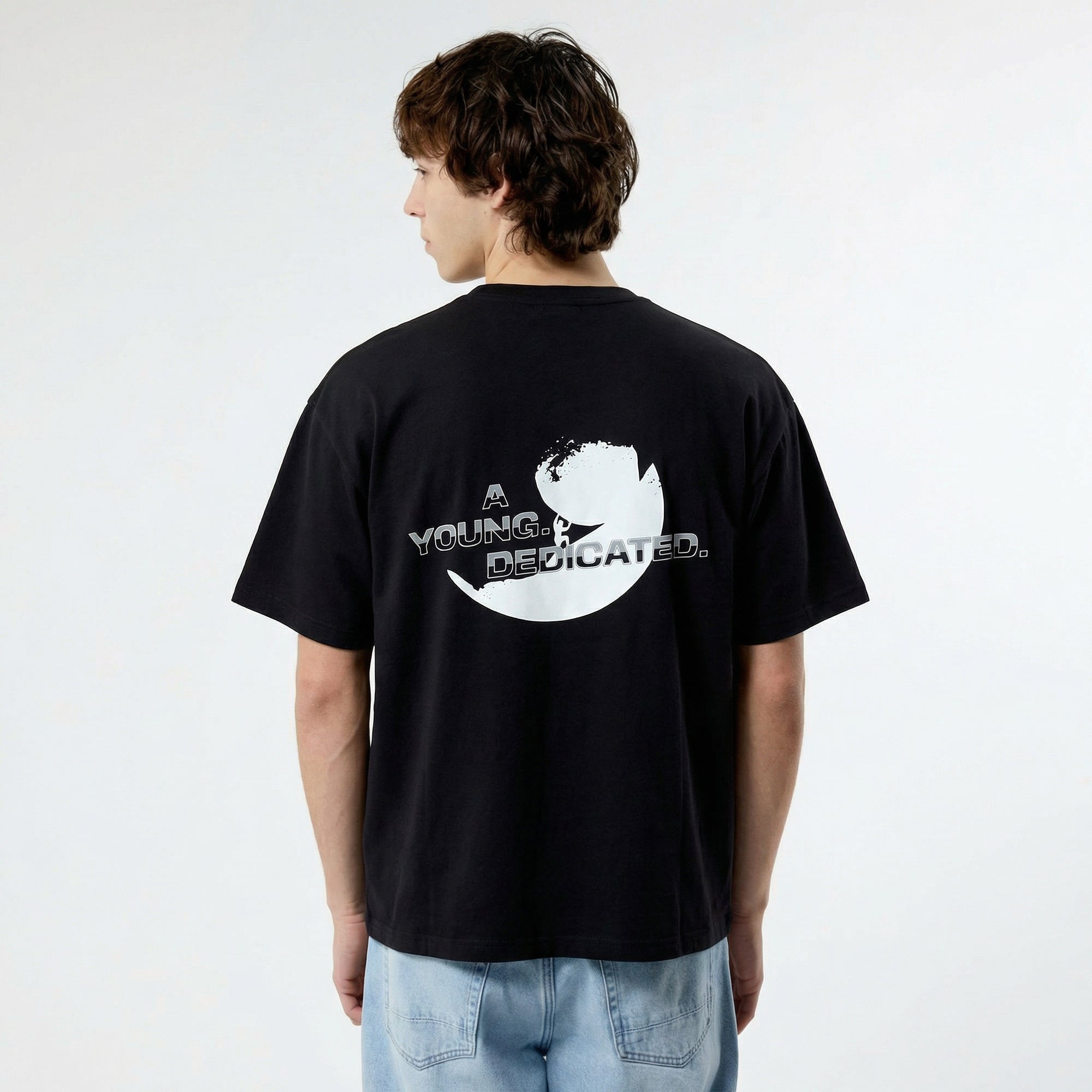 YND Black Oversized T-Shirt