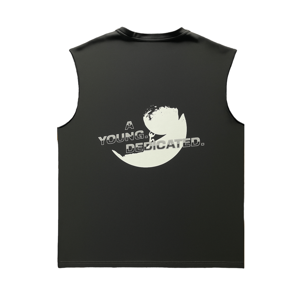 Black YND Sleeveless Tee