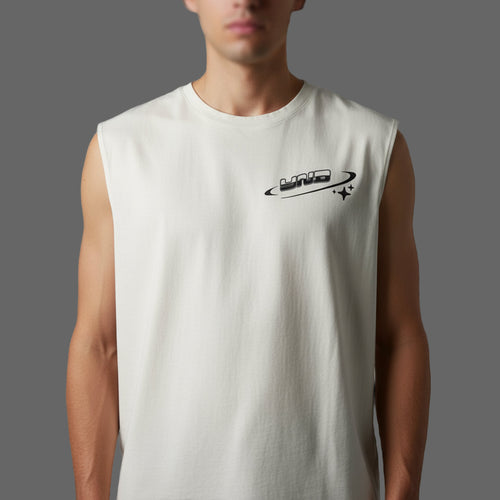 YND White Sleeveless Tee