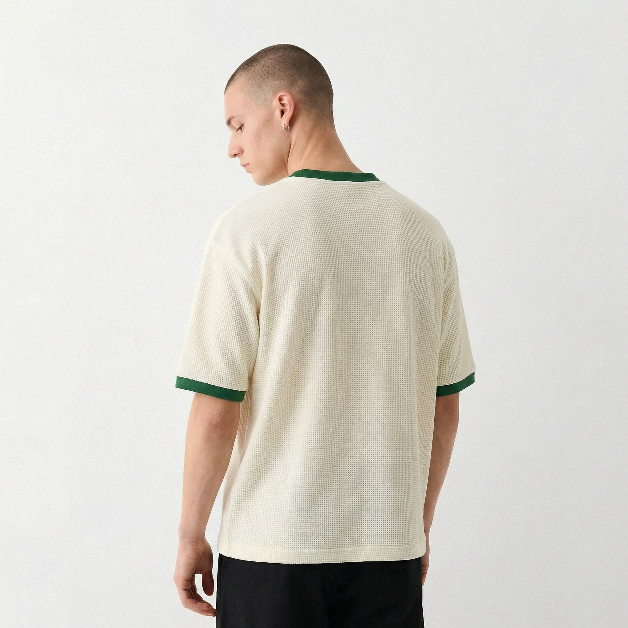 Waffle Knit T- Shirt