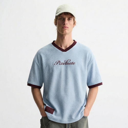 Waffle Knit T- Shirt