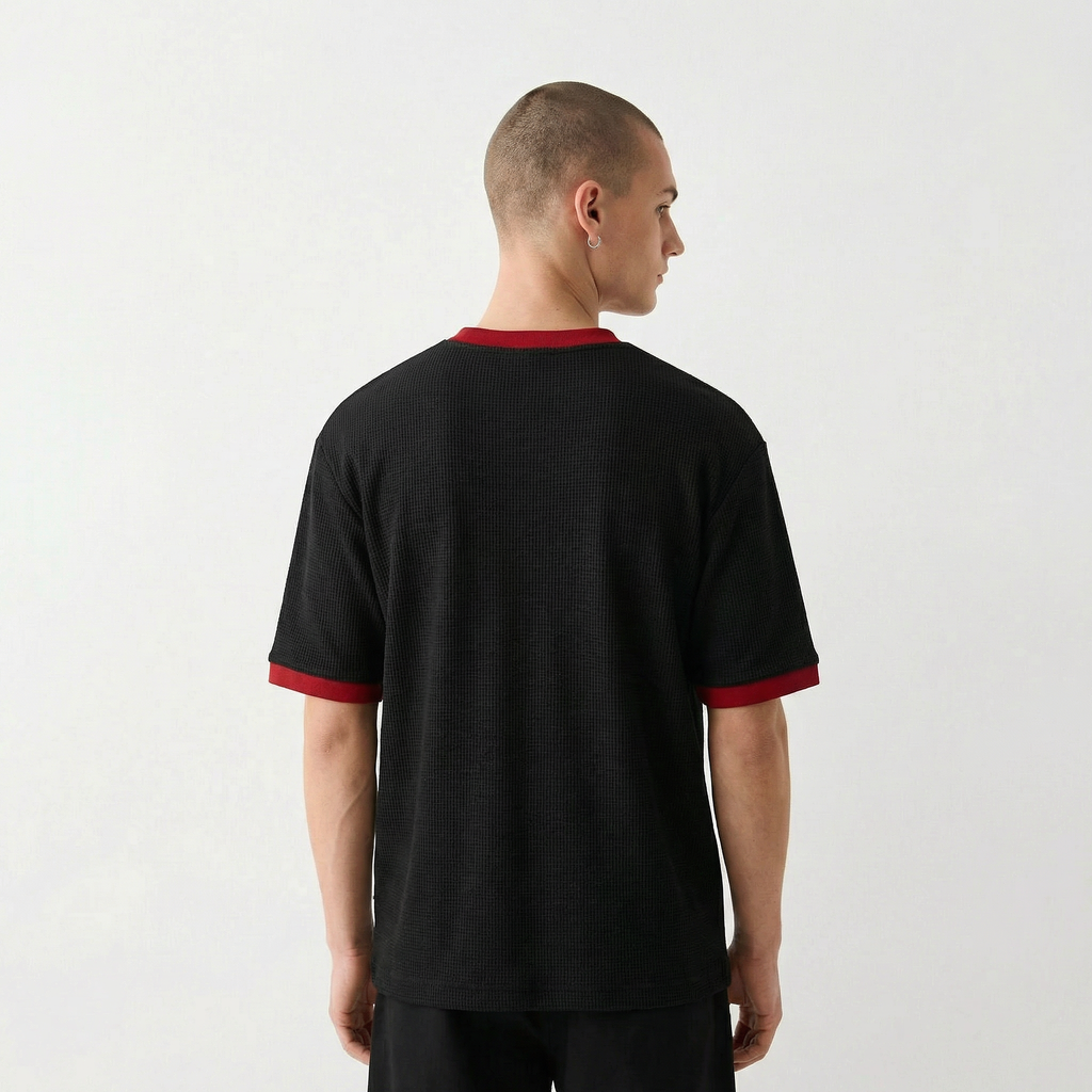 Waffle Knit T- Shirt