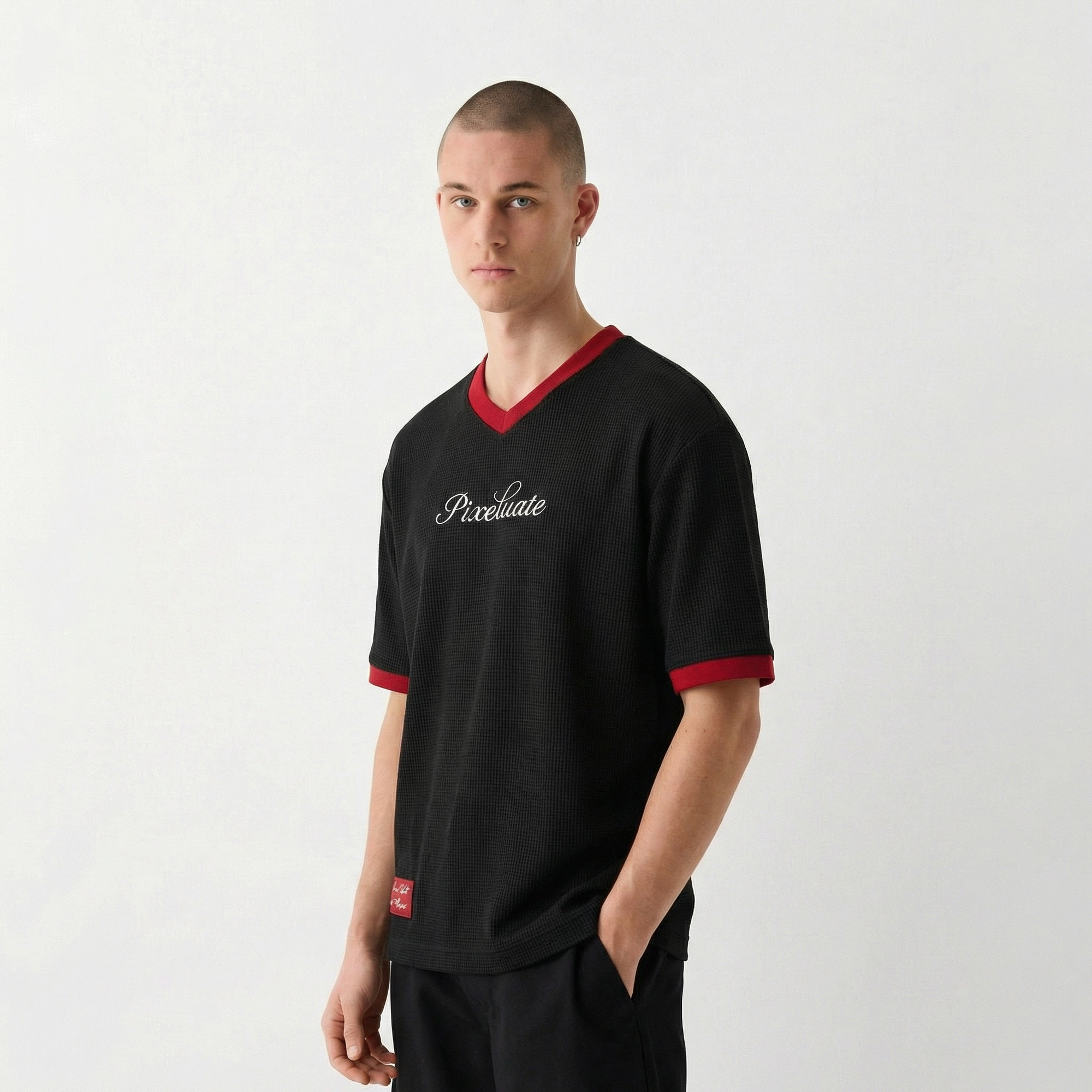 Waffle Knit T- Shirt